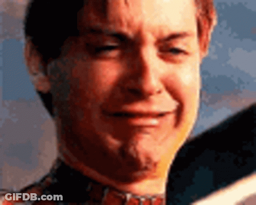 Close Up Man With Tear Running Down Cheek GIF