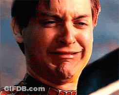 Close Up Man With Tear Running Down Face GIF