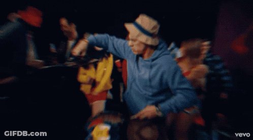 Close Up Man With VEVO GIF