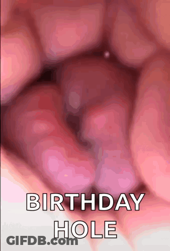 Close Up Mouth Saying Birthday Hole GIF