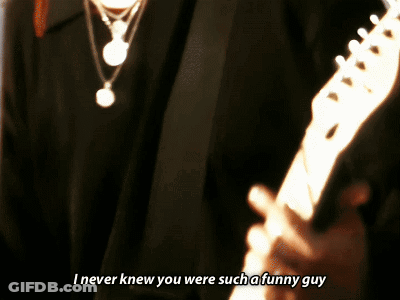 Close Up Neck Saying I Never Knew You Were Such A Funny Guy GIF