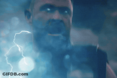 Close Up Of A Man Face With Lightning Bolt GIF