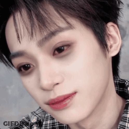 Close Up Of A Person In Plaid Shirt GIF