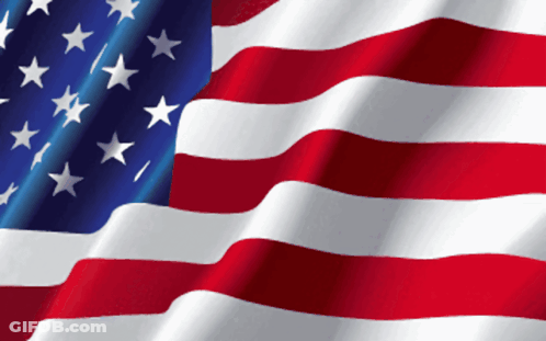 Close Up Of American Flag GIF