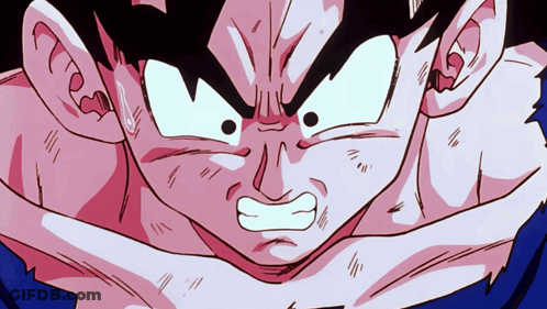 Close Up Of Angry Cartoon Face GIF
