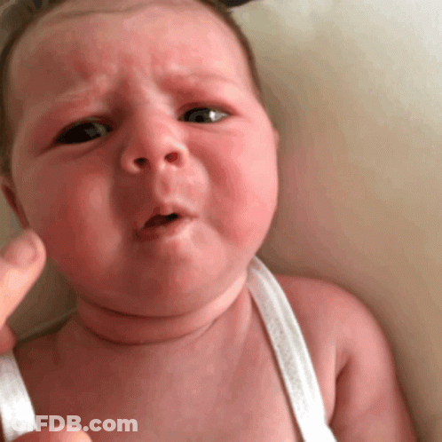 Close Up Of Baby Making Face GIF