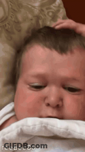 Close Up Of Baby's Head Reebee86 GIF