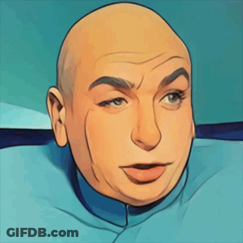 Close Up Of Bald Man's Face GIF