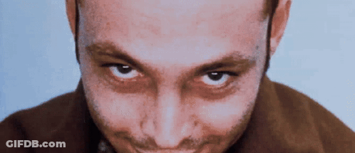 Close Up Of Bearded Man's Face GIF