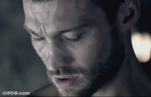 Close-Up Of Bearded Man With Eyes Closed GIF