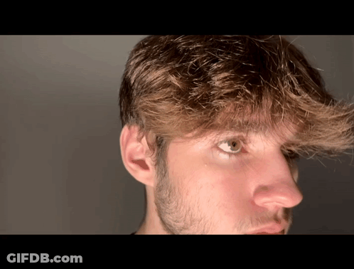 Close Up Of Bearded Person's Face GIF