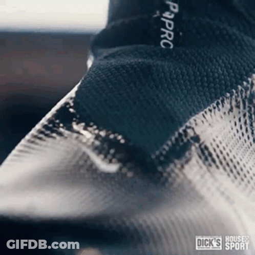 Close Up Of Black And White Nike Shoes GIF