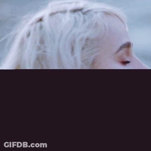 Close Up Of Blonde Woman GIF