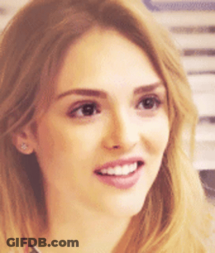 Close Up Of Blonde Woman Smiling GIF