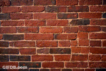 Close Up Of Brick Wall With Missing Bricks GIF