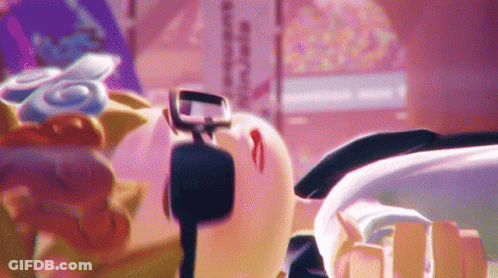 Close Up Of Butt On Purple Background GIF