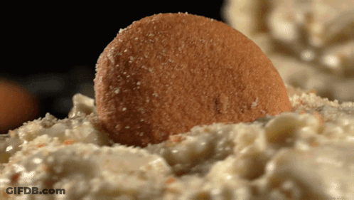 Close Up Of Cake With Cookie In Middle GIF