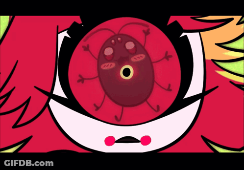 Close Up Of Cartoon Character Eye GIF
