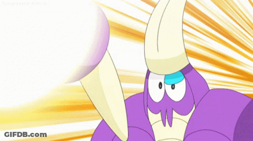 Close Up Of Cartoon Character Face With Yellow Background Saying Cartoon Network GIF