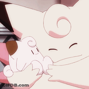 Close Up Of Cartoon Character Hugging Another GIF