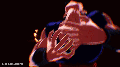 Close Up Of Cartoon Character's Chest And Neck GIF