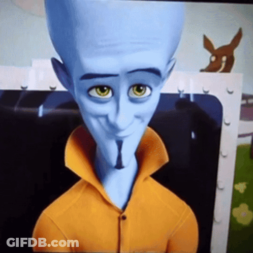 Close Up Of Cartoon Character's Face GIF