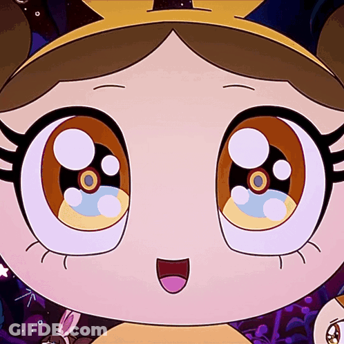 Close Up Of Cartoon Character's Face GIF