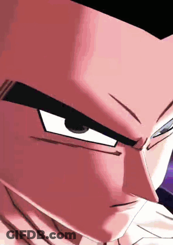 Close Up Of Cartoon Character's Face With Big Eyes GIF