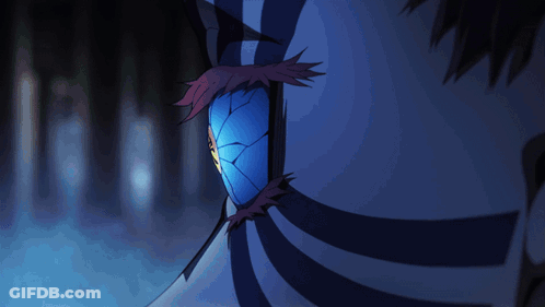 Close Up Of Cartoon Character's Face With Blue Eye And Red Hair GIF