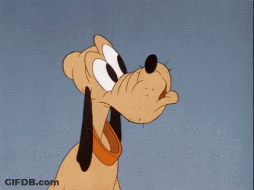 Close Up Of Cartoon Character's Face With Blue Sky GIF