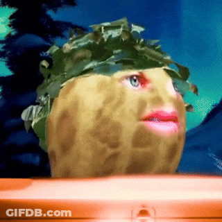 Close Up Of Cartoon Character's Face With Pink Lips GIF