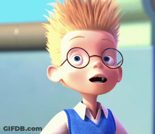 Close Up Of Cartoon Character Wearing Glasses GIF