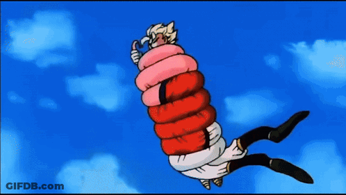 Close Up Of Cartoon Character With Blue Background GIF