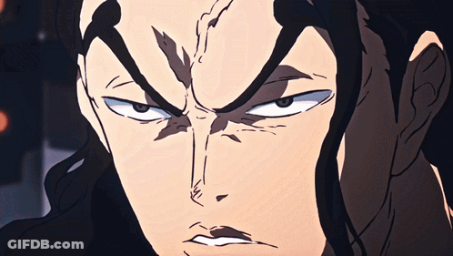 Close Up Of Cartoon Character With Long Hair GIF