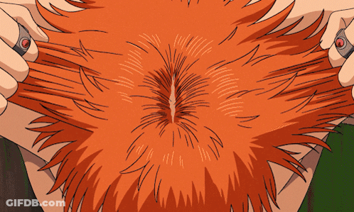 Close Up Of Cartoon Character With Red Hair GIF