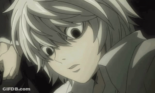 Close Up Of Cartoon Character With White Hair GIF