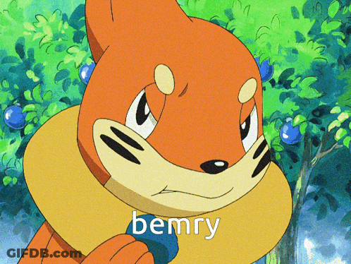 Close Up Of Cartoon Character With Word Bemry GIF