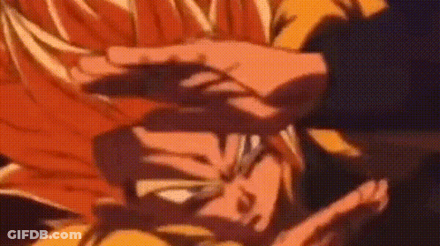 Close Up Of Cartoon Face With Orange Hair GIF