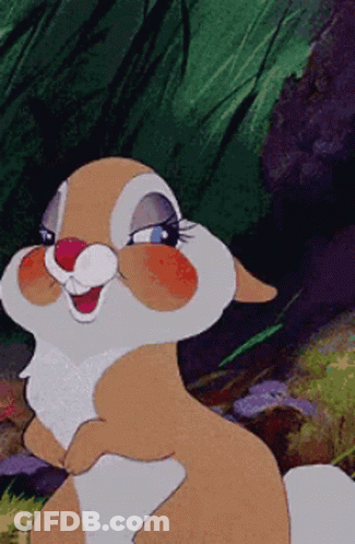 Close Up Of Cartoon Rabbit GIF