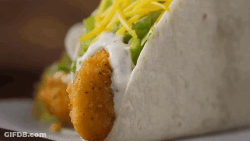 Close Up Of Chicken Cheese Tortilla GIF