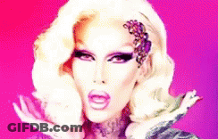 Close Up Of Drag Queen's Face GIF