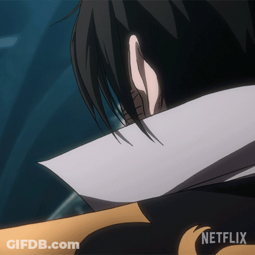 Close Up Of Ear With Netflix Written Below GIF