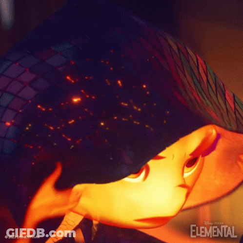 Close Up Of Elemental Disney Pixar Character GIF