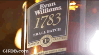 Close-Up Of Evan Williams 1783 Bottle GIF