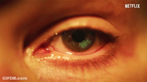 Close Up Of Eye With Netflix GIF