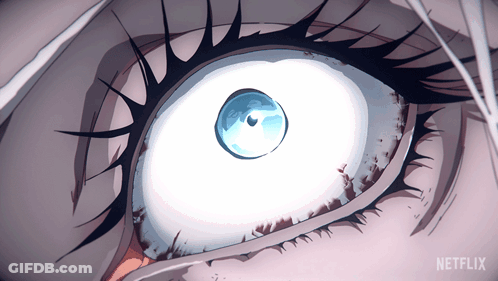 Close Up Of Eye With Netflix Logo GIF