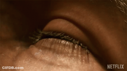Close-Up Of Eye With Netflix Logo GIF