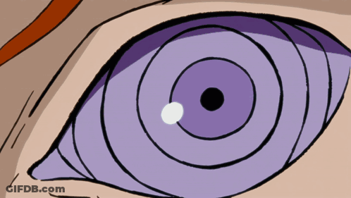Close Up Of Eye With Purple Circle GIF