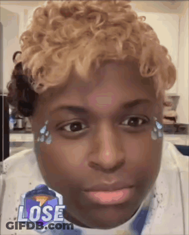 Close Up Of Face With Loose Sticker GIF
