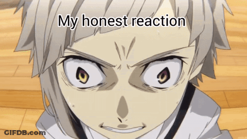 Close Up Of Face With My Honest Reaction Below GIF